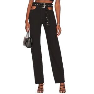 We wore what high rise cut out denim